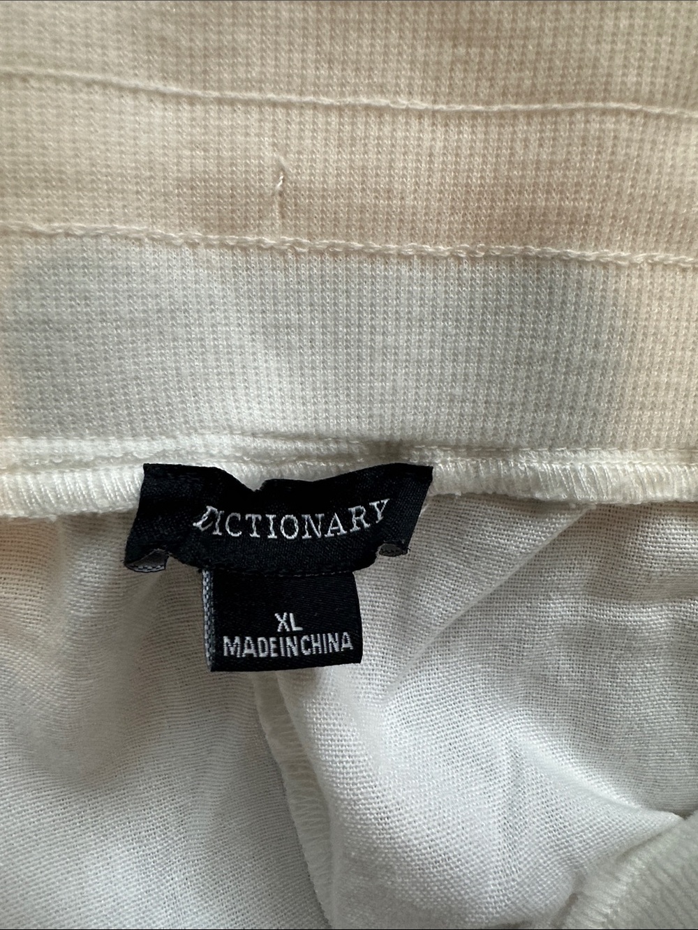 White Linen-Blend Drawstring Pants - Picture 2 of 6